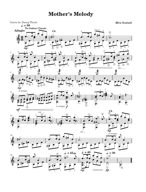 Mother's Melody – Duong Thanh