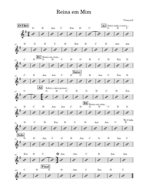 Reina em mim – Vineyard Music