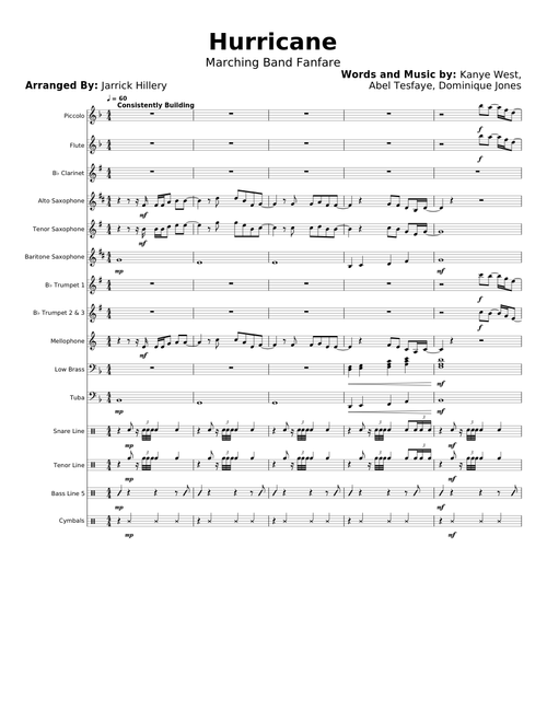 Hurricane – Kanye West (Marching Band Fanfare)