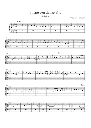 Play Official version of I Hope You Dance Sheet Music by Lee Ann Womack ...