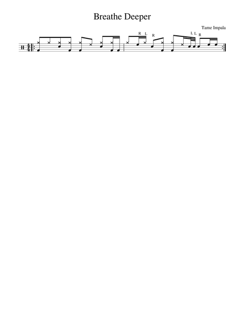 Breathe Deeper - Tame Impala (Drum Groove)