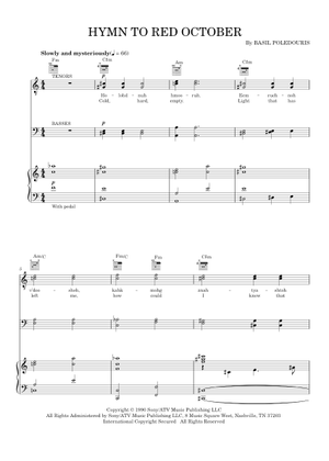 Hymn to Red October Sheet Music for Piano (Solo) | MuseScore.com