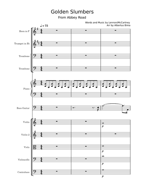 Golden slumbers – The Beatles