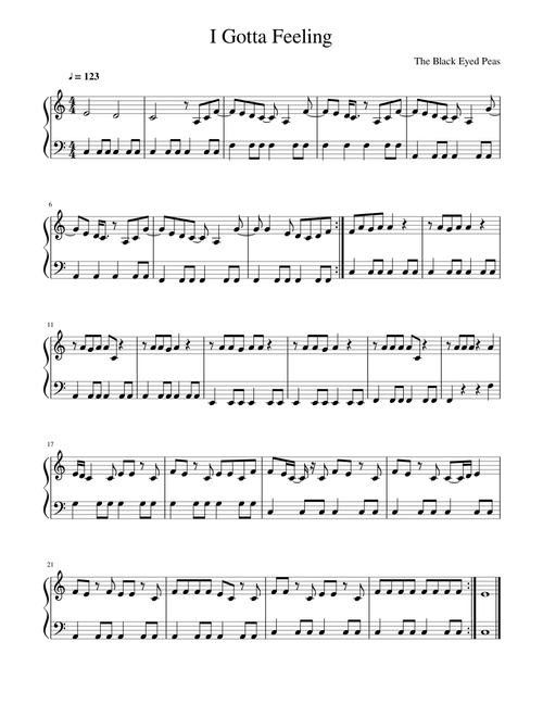 I gotta feeling – The Black Eyed Peas