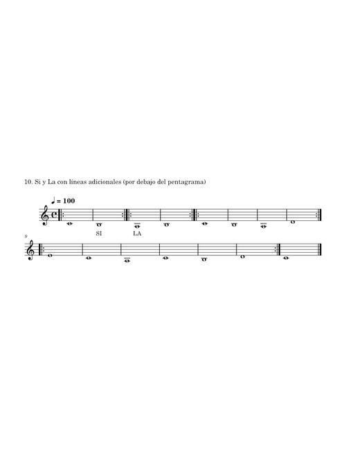 10. Si La con líneas adicionales (por debajo del pentagrama).musicxml