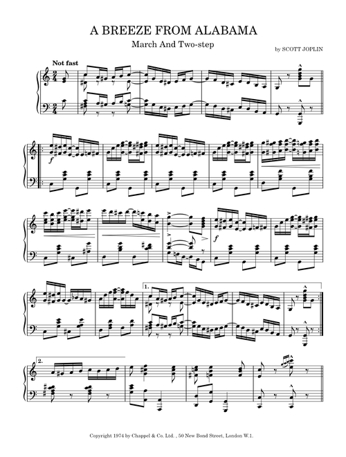 A breeze from alabama – Scott Joplin