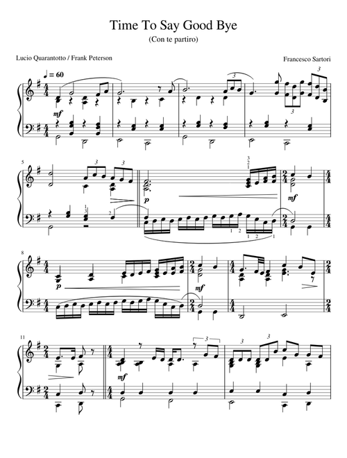 Time to say goodbye con te partirò – Sarah Brightman