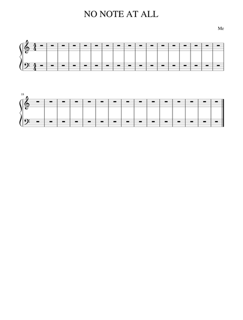 NO NOTE AT ALL