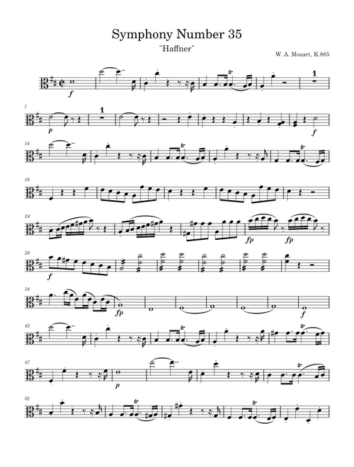 Symphony No.35 in D major, K.385 – Wolfgang Amadeus Mozart