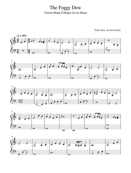 The Foggy Dew – Trad. England & Ireland - Jim Tozier- Celtic Harp