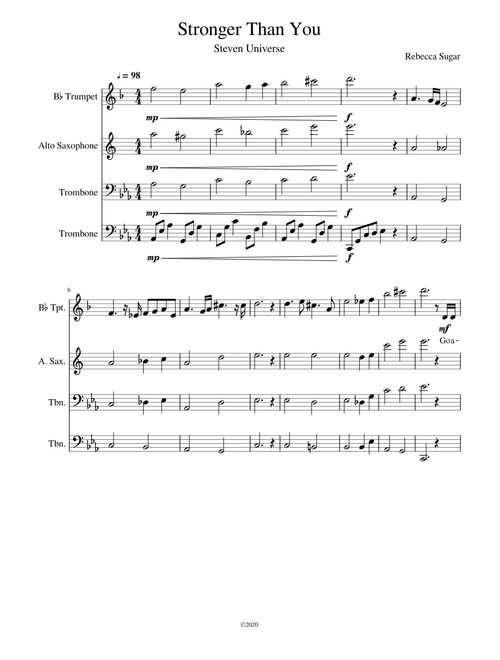 Stronger Than You - Steven Universe (Brass Quartet)