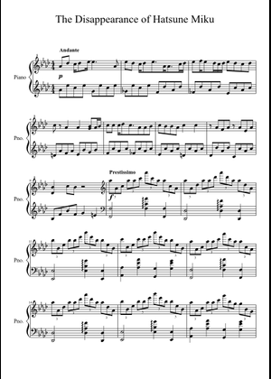 The Disappearance of Hatsune Miku – cosMo@暴走P || Bb Clarinet