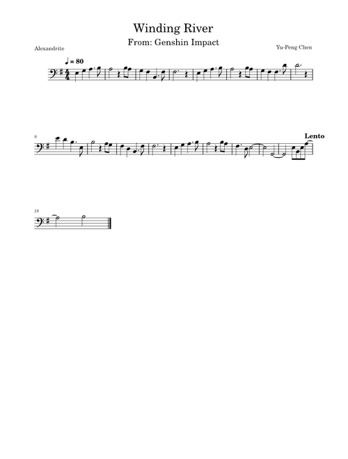 Winding River – Yu-Peng Chen (Genshin Impact)