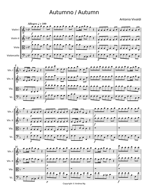 Autumn - Antonio Vivaldi