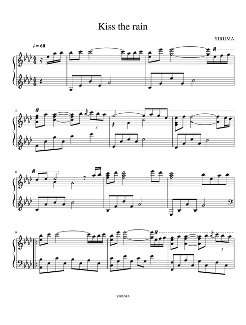 Yiruma - Kiss the rain