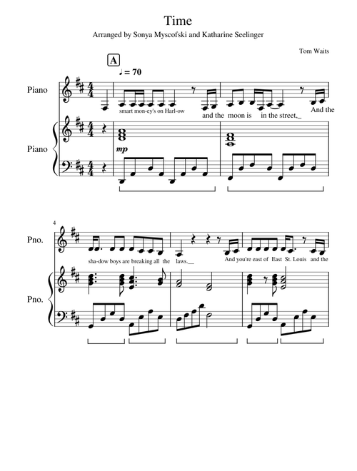 Tom Waits sheet music by zk5n2jw44m | Play, print, and