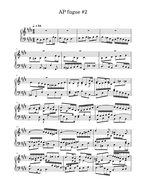 AP Fugue #2 (EXPOSITION)