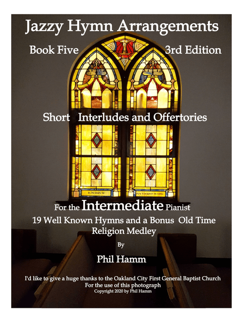 Jazzy Hymn Arrangements-Book Five-3rd Edition (Arr. Phil Hamm) - Various (Easy Piano)