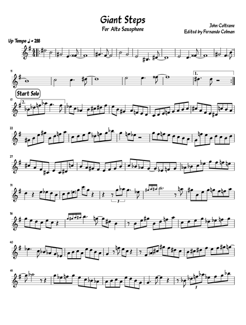Giant Steps Alto Sax