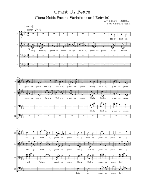 Dona nobis pacem – Misc Traditional [Grant Us Peace (Dona Nobis Pacem, Variations and Refrain)]