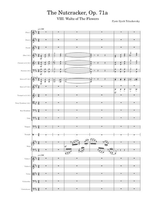 The Nutcracker, Op. 71a, VIII. Waltz of The Flowers – Pyotr Ilyich Tchaikovsky