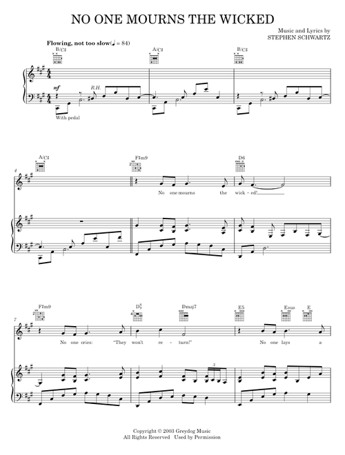 Wicked: A New Musical 楽譜集 Wicked - A New Musical - Piano/Vocal Selections by Stephen