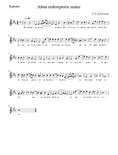 Alma redemptoris mater-Soprano
