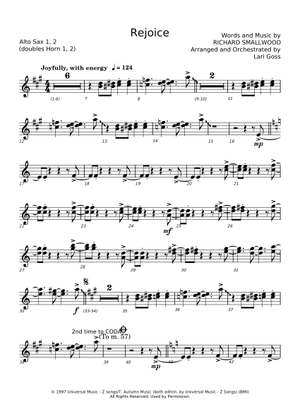 Rejoice - Richard Smallwood Sheet Music with Chords for Bass