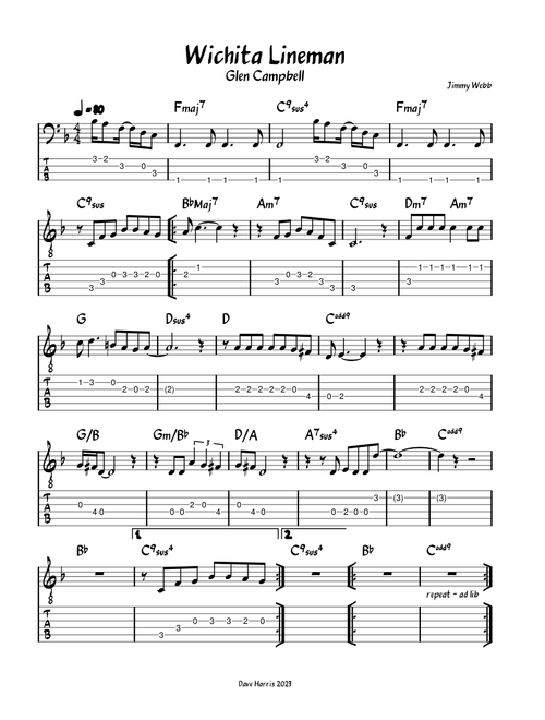 Wichita Lineman - Jimmy webb