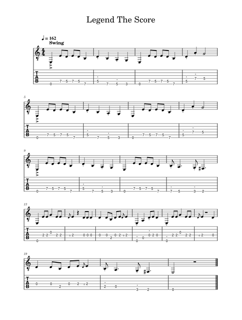 Legend – The Score