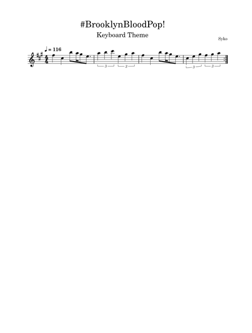 #BrooklynBloodPop! Keyboard Theme