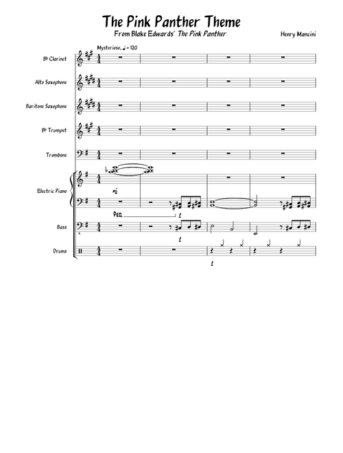 The Pink Panther Theme (arrangment)