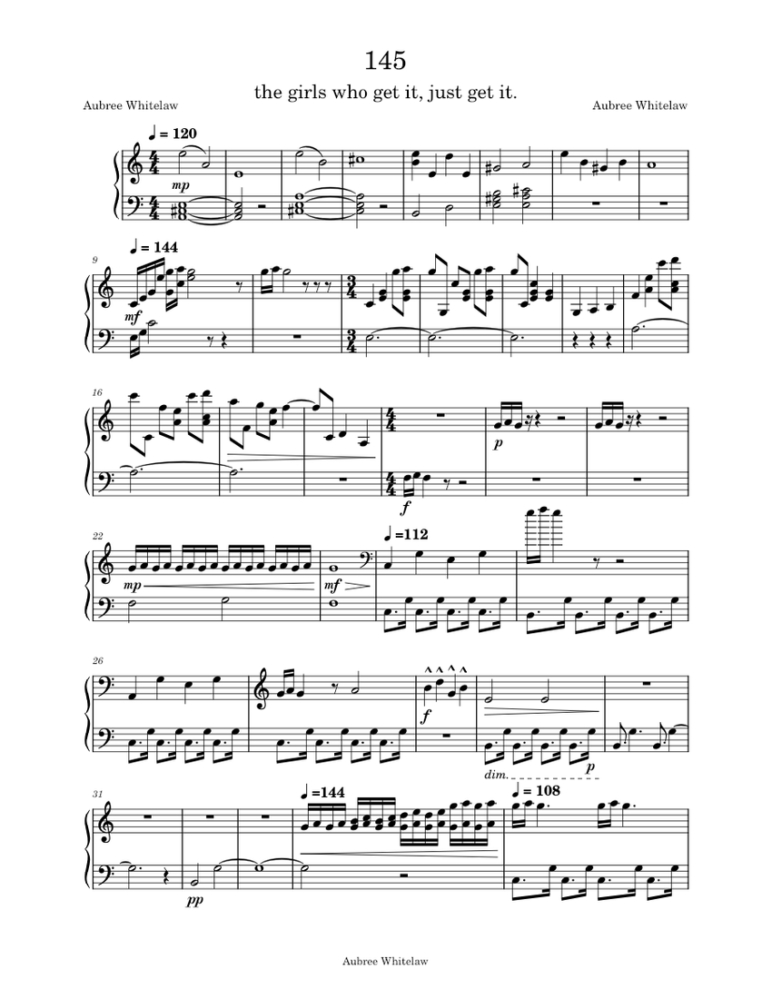 Pppoopoo pp poopoo Sheet Music for Piano (Solo) | MuseScore.com