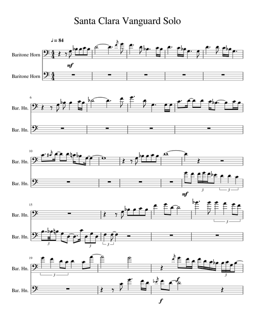 SCV Ballad/Baritone Duet 2018 (My Body is a Cage)