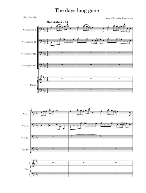 The days long gone – Joe Hisaishi