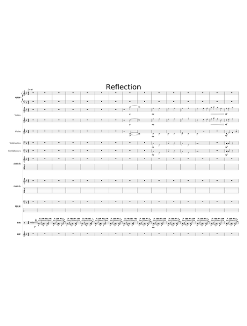 鏡夜 Reflection (Mirror Night) - V.K. (Full Score Arr. Deemo Harlos)