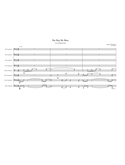 The Way We Were (Arr. Adapted and arranged by David Watson) - Barbra Streisand (Brass Ensemble)