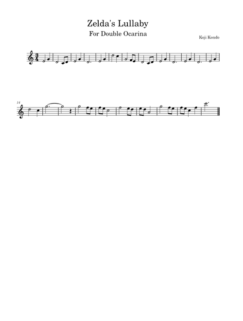 Zelda's Lullaby – Koji Kondo Zelda's Lullaby