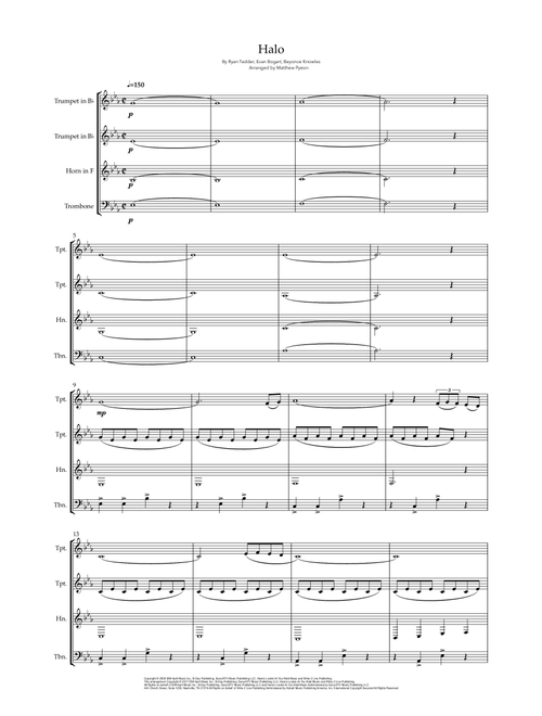 Halo (Arr. Matthew pyeon) - Beyonce (Brass Ensemble)