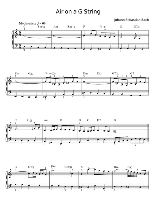 Air on a G String - Johann Sebastian Bach