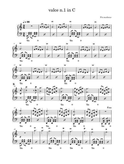 Valce N.1 op.7 in C - Fto.matheus