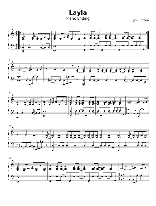 Layla Coda - C Major