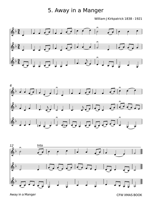 Away in a Manger - William J. Kirkpatrick