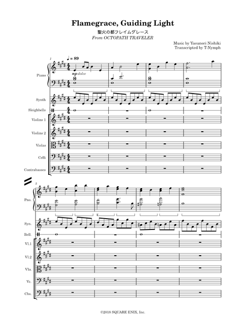 OCTOPATH TRAVELER I & II sheet music by T-Nymph | Play