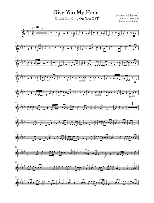 Give You My Heart (IU) violin