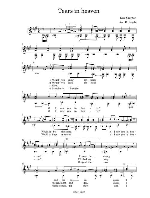 Tears in heaven – Eric Clapton