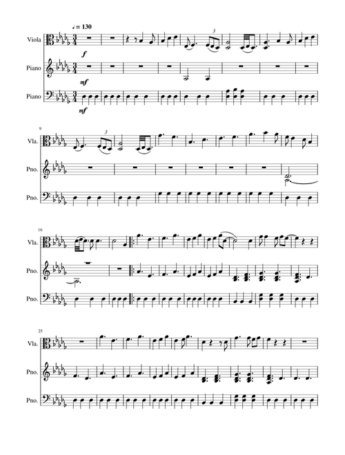 Cherry Wine Viola and Piano Duet (Hozier)