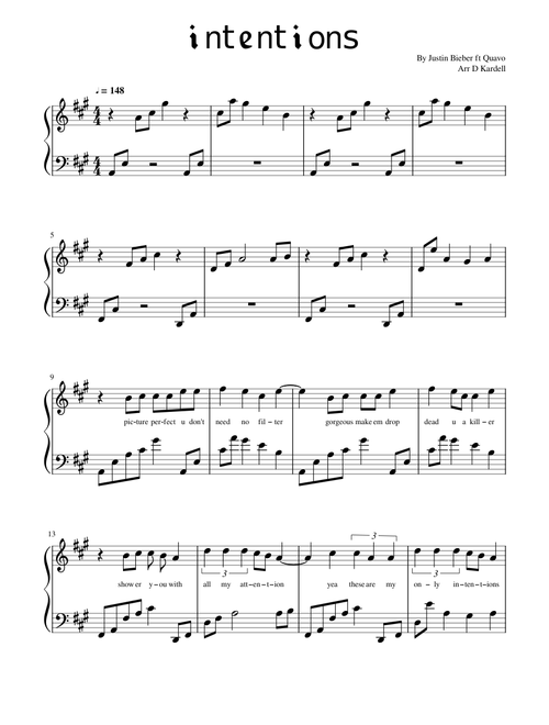 Intentions by Justin Bieber