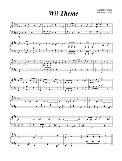 Wii Theme – Nintendo Entertainment Wii Theme