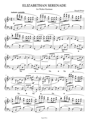 Play Official version of Elizabethan Serenade Sheet Music by